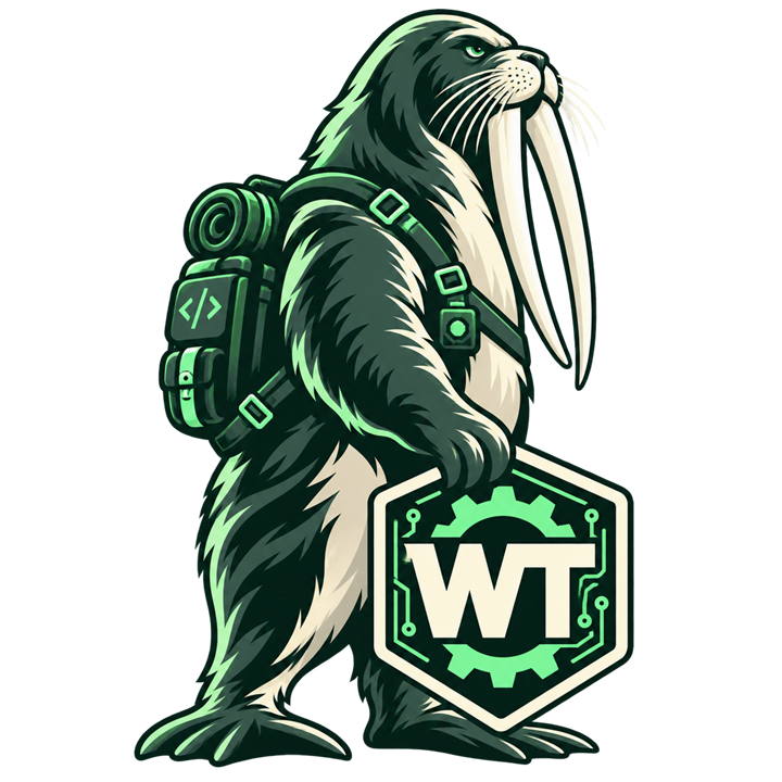 The WT walrus — the mark of AMH Cloudflare Ops MCP by WT.